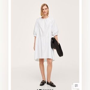 Mango poplin dress